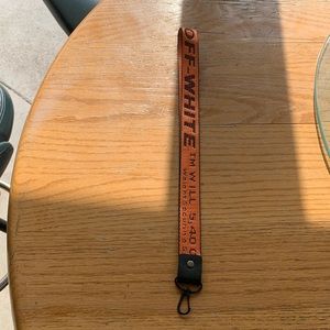 orange off-white lanyard (long version)